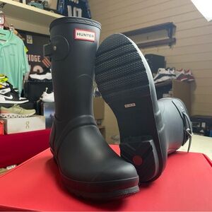 Hunter Matte Navy blue Waterproof Boots